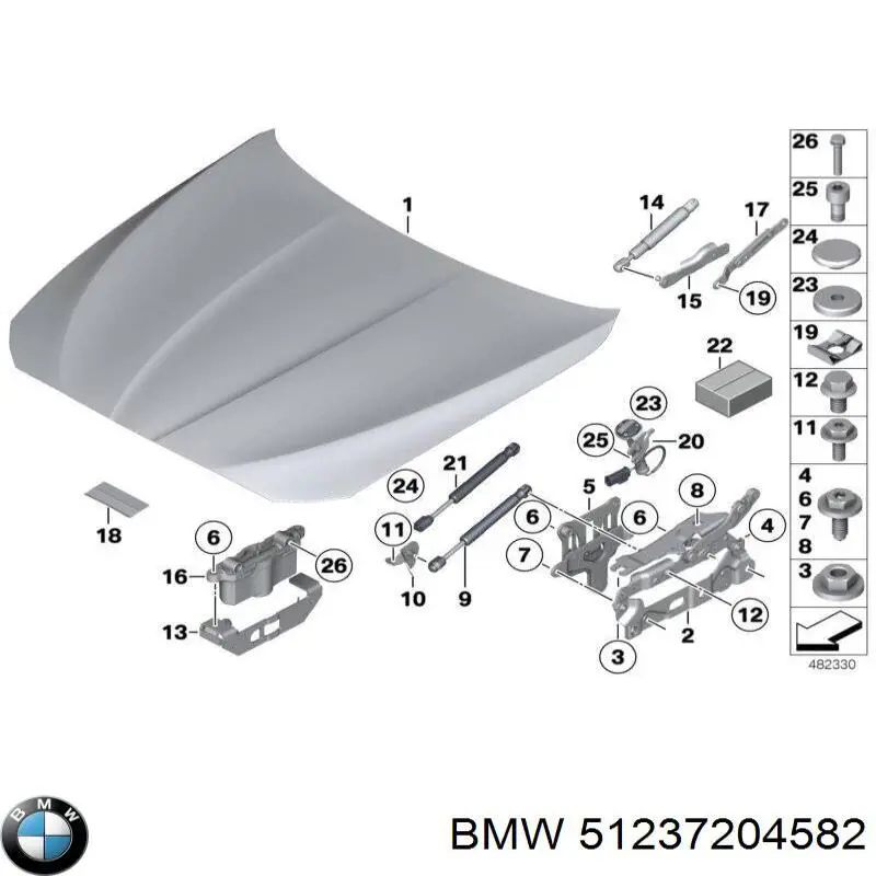 51237204582 BMW Ремкомплект главного тормозного цилиндра