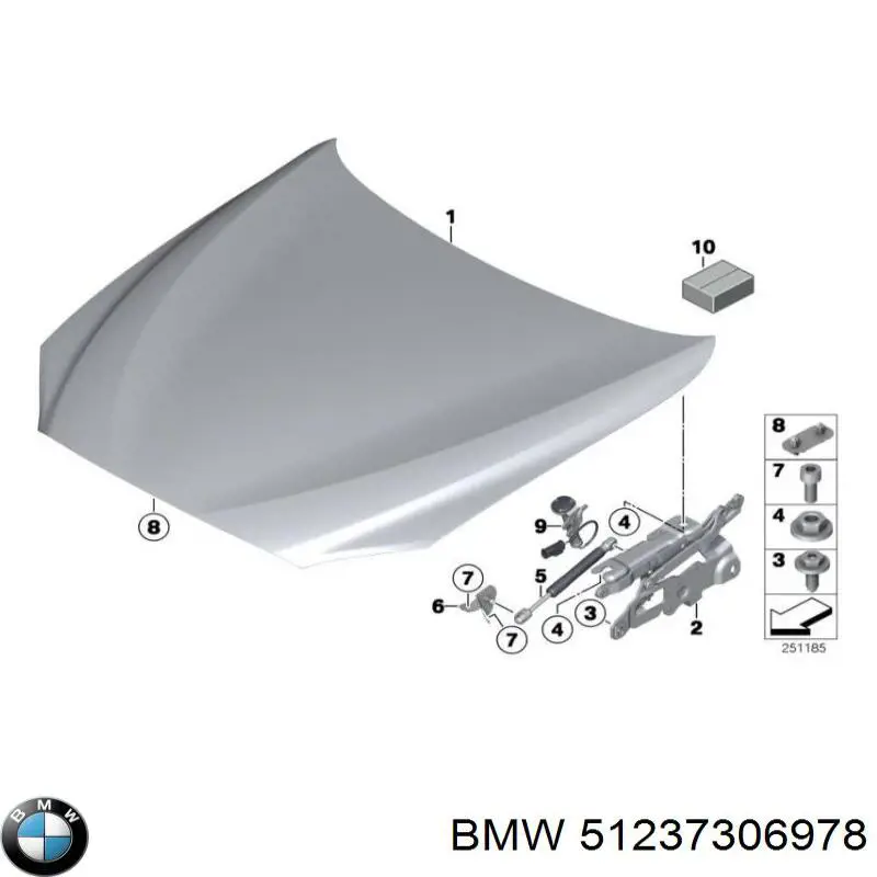  BMW 51237306978 цена, от 3.96 USD