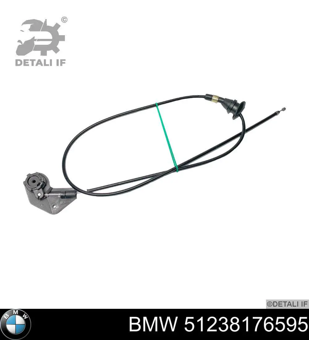 Купить 51238176595 BMW Трос открывания капота задний