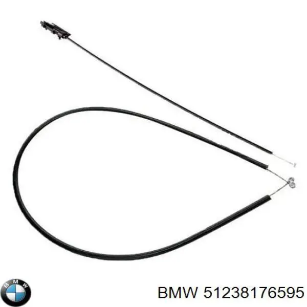 Трос открывания капота задний 51238176595 BMW