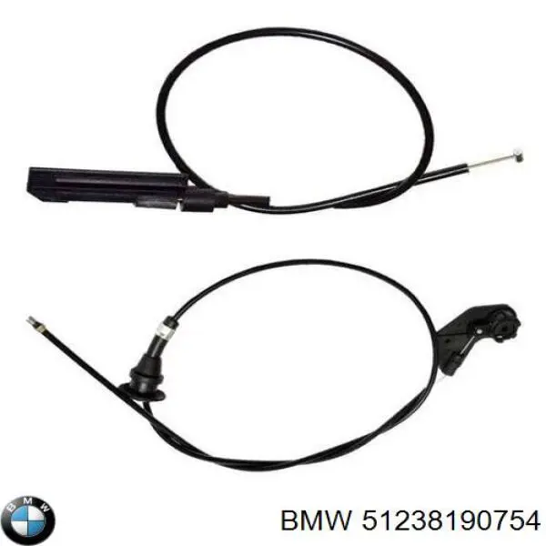 Tirador del cable del capó trasero 51238190754 BMW