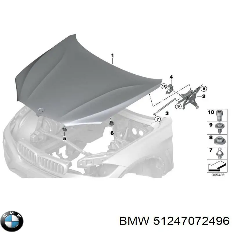 Буфер (отбойник) крышки багажника (двери 3/5-й задней) на BMW 3 (E90) купить.