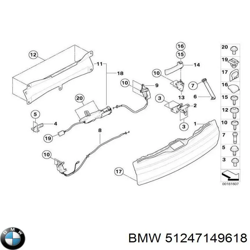 Кронштейн бампера переднего на BMW X5  E70