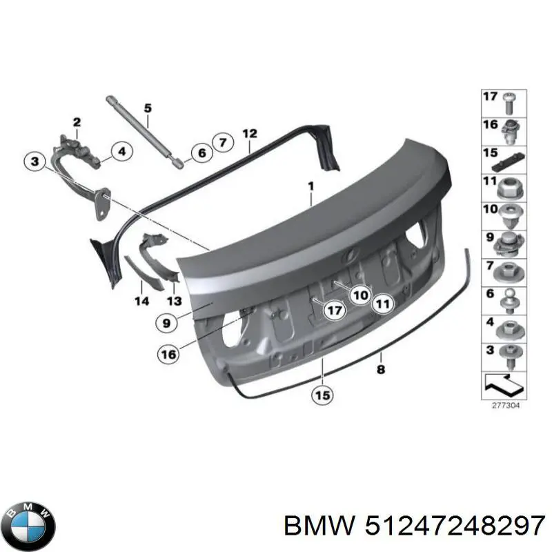 Подушка глушителя 51247248297 BMW