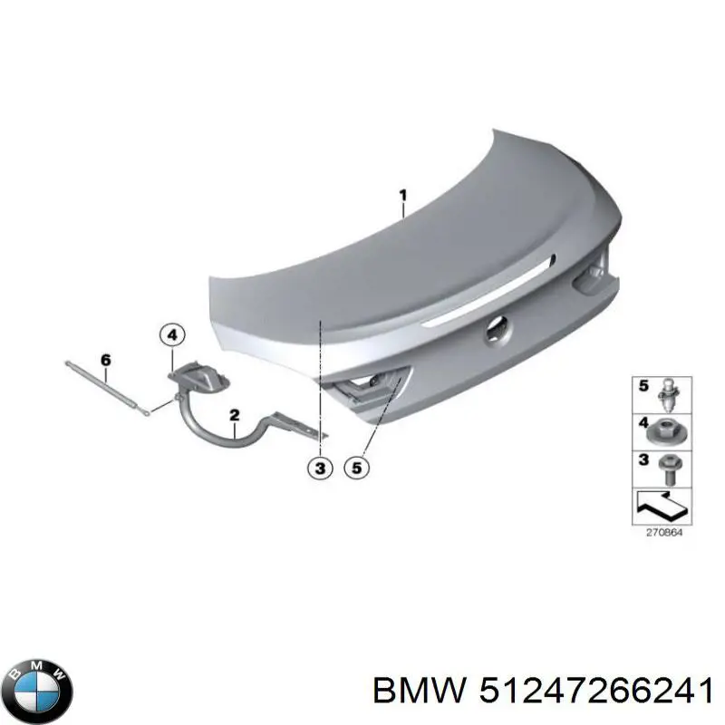 Подушка крепления глушителя BMW 51247266241