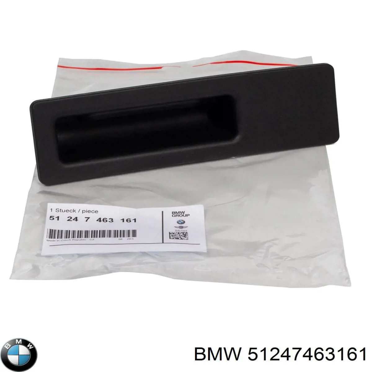 51247463161 BMW puxador externo de tampa de porta-malas (de 3ª/5ª porta traseira)