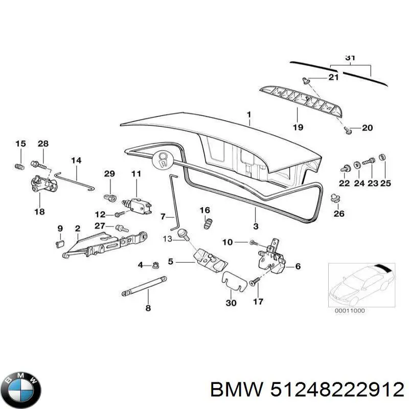 Купить 51248222912 BMW 