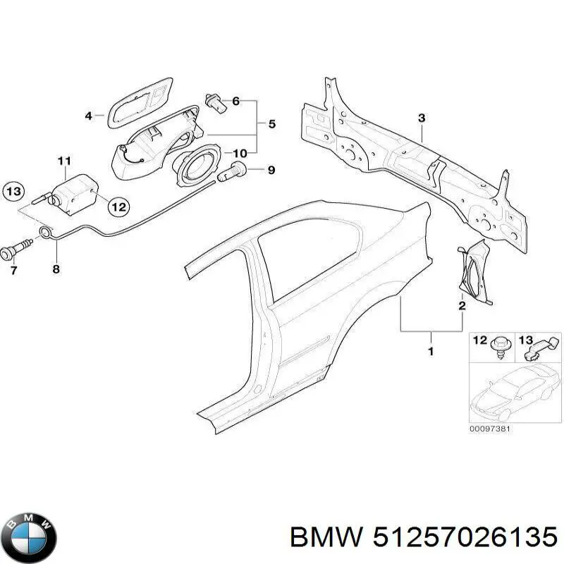 Кронштейн генератора 51257026135 BMW