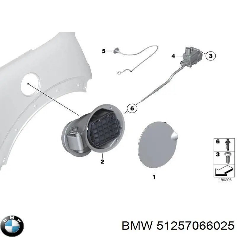 Трос открывания лючка бензобака BMW 51257066025 цена, от 24.07 USD