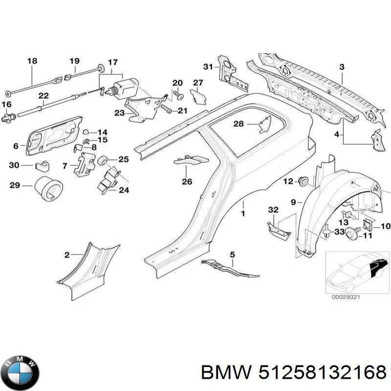  51258132168 BMW