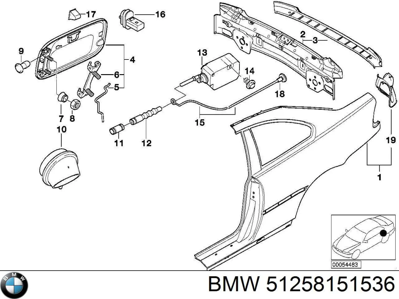  51258151536 BMW