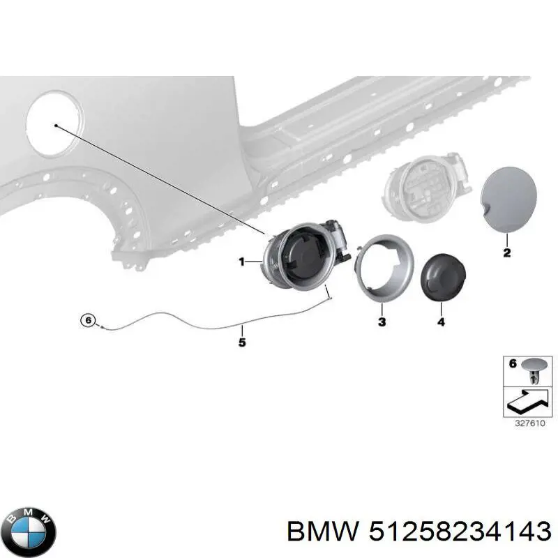 Купить 51258234143 BMW 