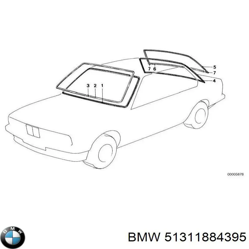 51311884395 BMW Автостекло