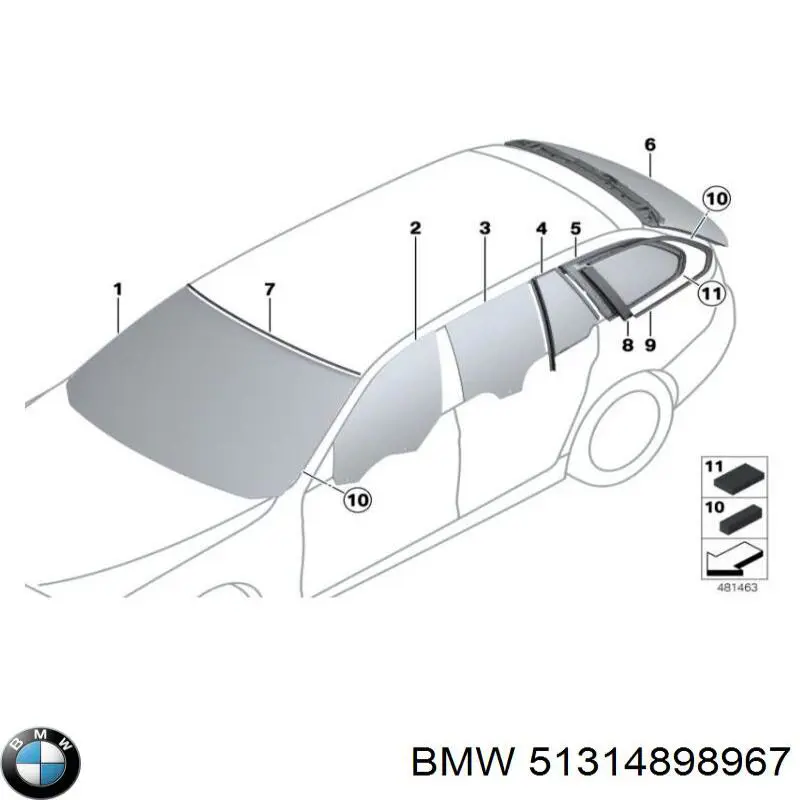 Лобовое стекло 2459AGSCMUV1B Sekurit