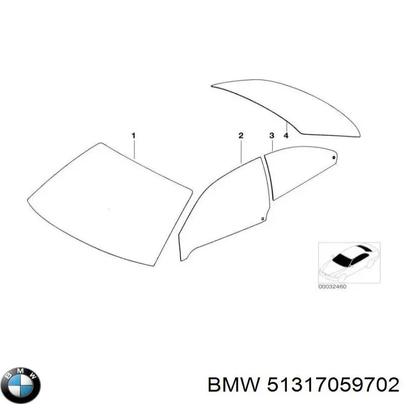 Купить 51318231655 BMW Ветровое стекло