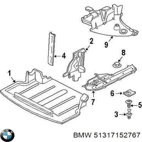 51317152767 BMW vidro de porta-malas de 3ª/5ª porta traseira (de tampa de alcapão)