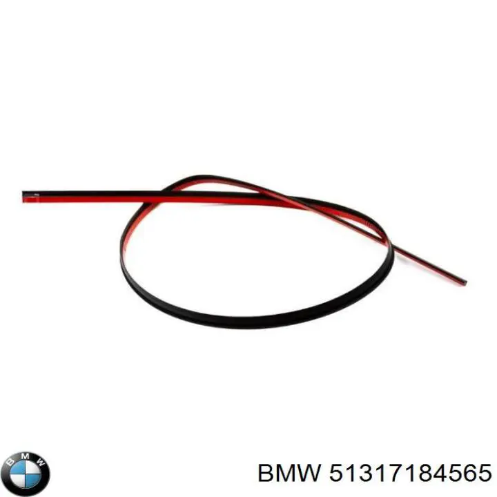 Молдинг лобового скла, верхній 51317184565 BMW