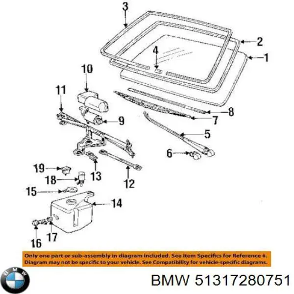 Стекло лобовое BMW 51317280751 цена, от 733.87 USD
