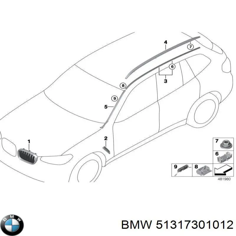  BMW 51317301012 цена, от 31.64 USD