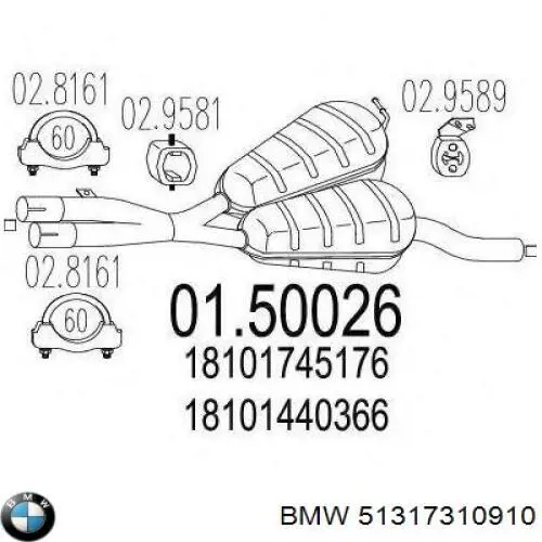 Стекло лобовое BMW 51317443870 цена, от 317.95 USD