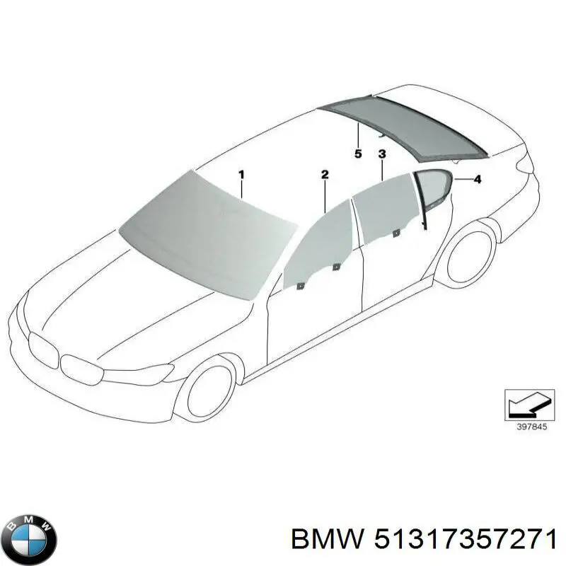 Стекло лобовое BMW 51317357271 цена, от 1054.32 USD