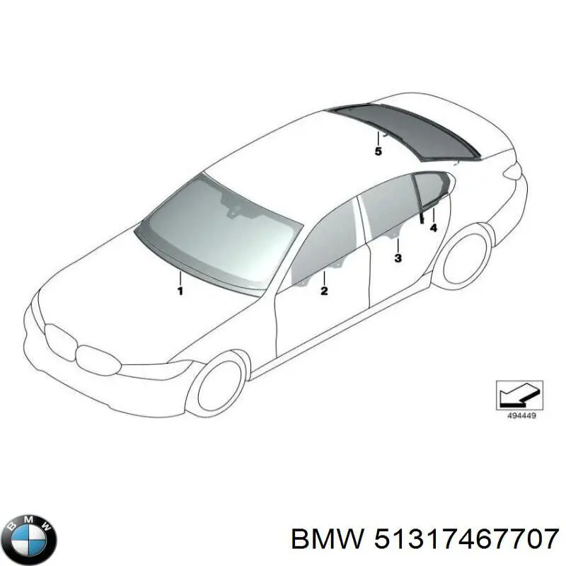 Лобовое стекло на BMW 3 G21