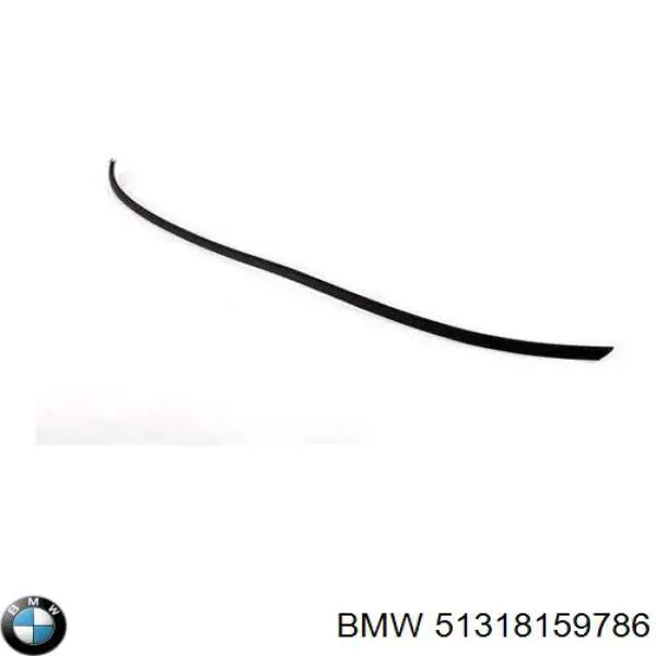 Молдинг стекла заднего нижний на BMW 5 (E39) купить.