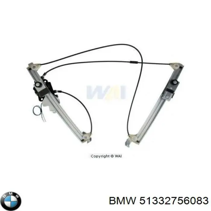 Механизм стеклоподъемника водительской двери BMW 51332756083 цена, от 48.53 USD