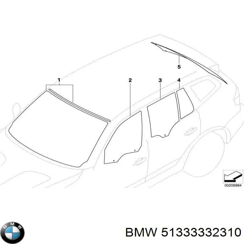 Стекло двери передней правой на BMW X3 (E83) купить.