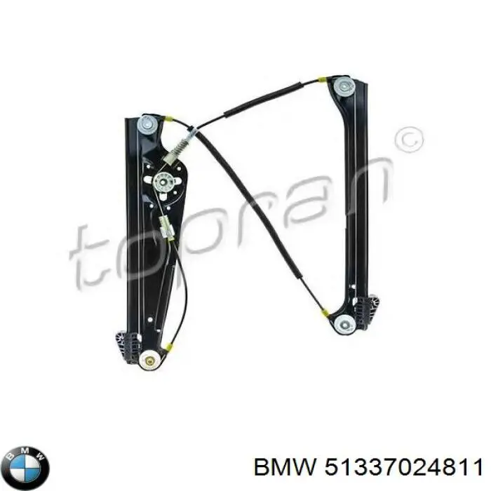 51337024811 BMW механизм стеклоподъемника двери передней левой