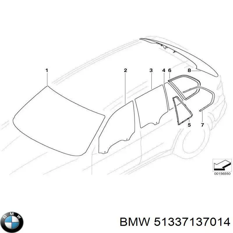 Стекло двери передней правой на BMW X5 (E70) купить.