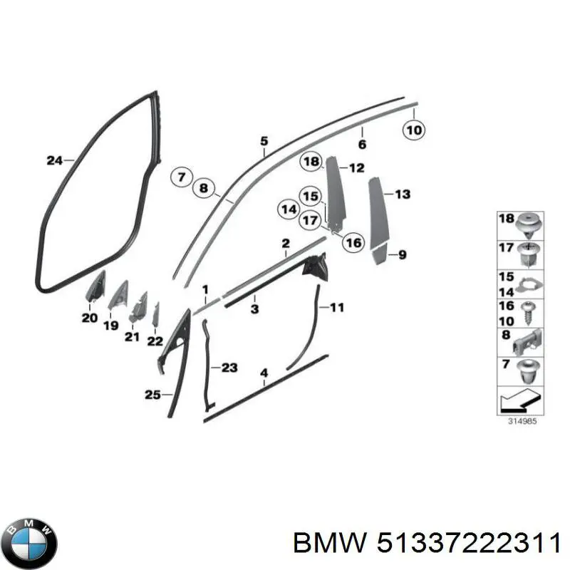  51337222311 BMW