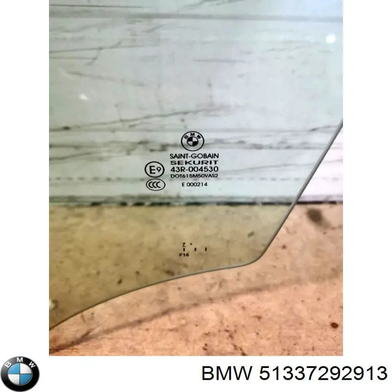 Купить 51337292913 BMW Стекло передней двери, левой