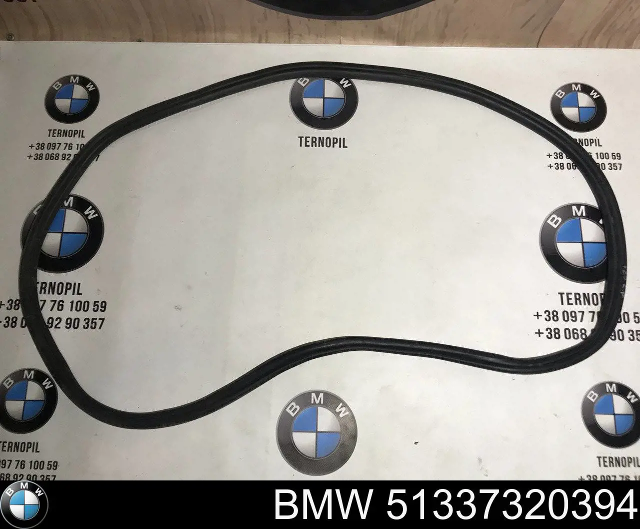 51337320394 BMW Уплотнитель двери передней левой (на двери)