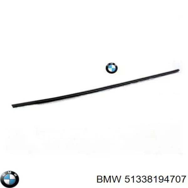 Молдинг опускного стекла двери передней левой 51338194707 BMW