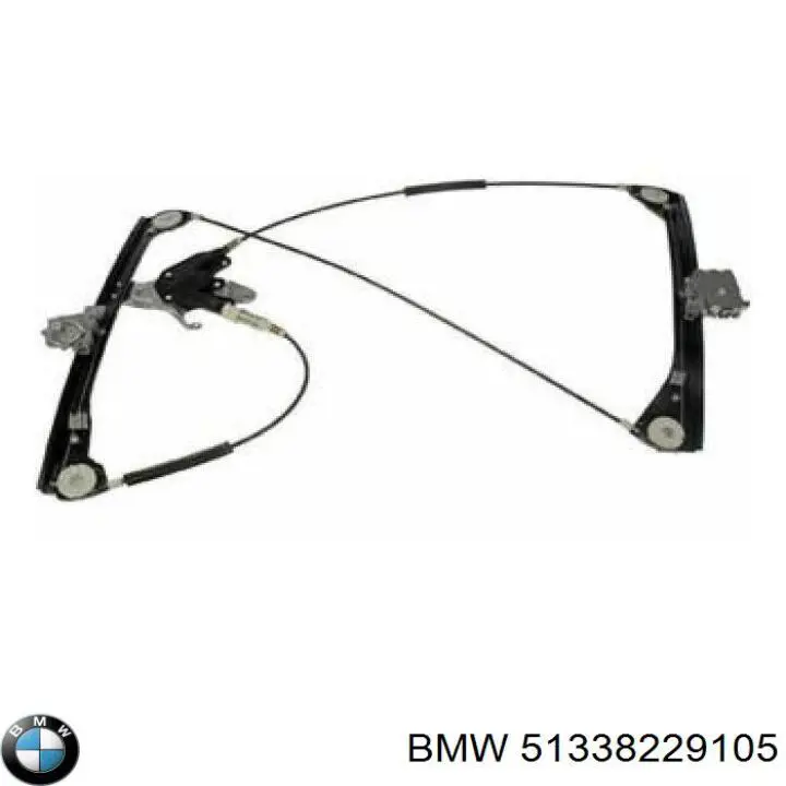 Механизм стеклоподъемника двери передней левой BMW 51338229105