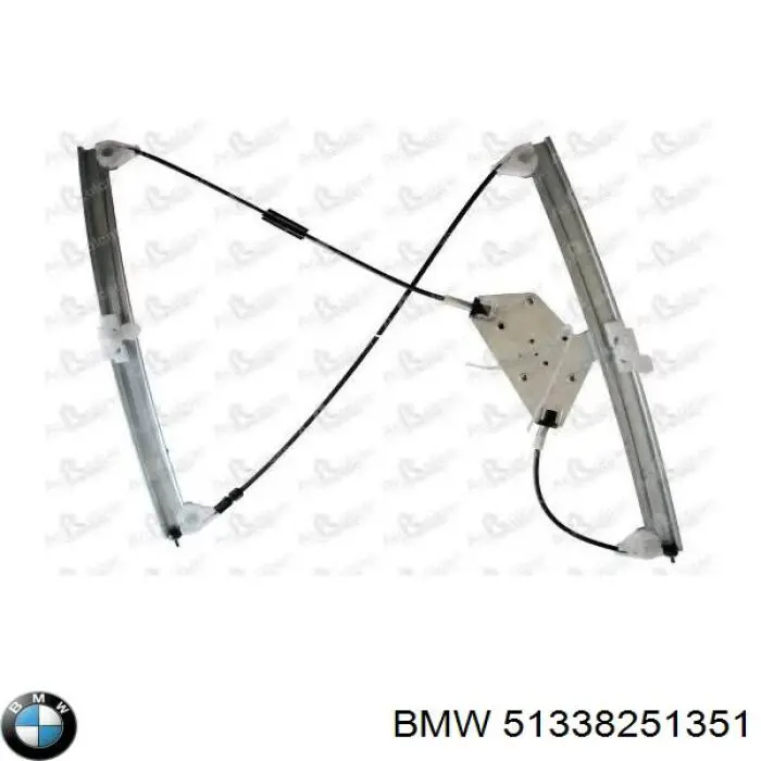 51338251351 BMW mecanismo de acionamento de vidro da porta dianteira esquerda