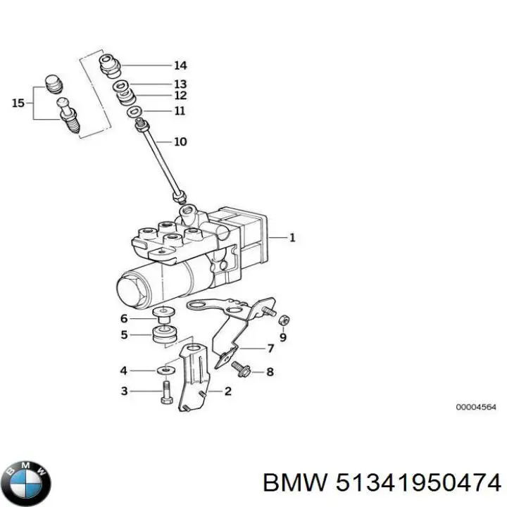 Болт ГБЦ 51341950474 BMW