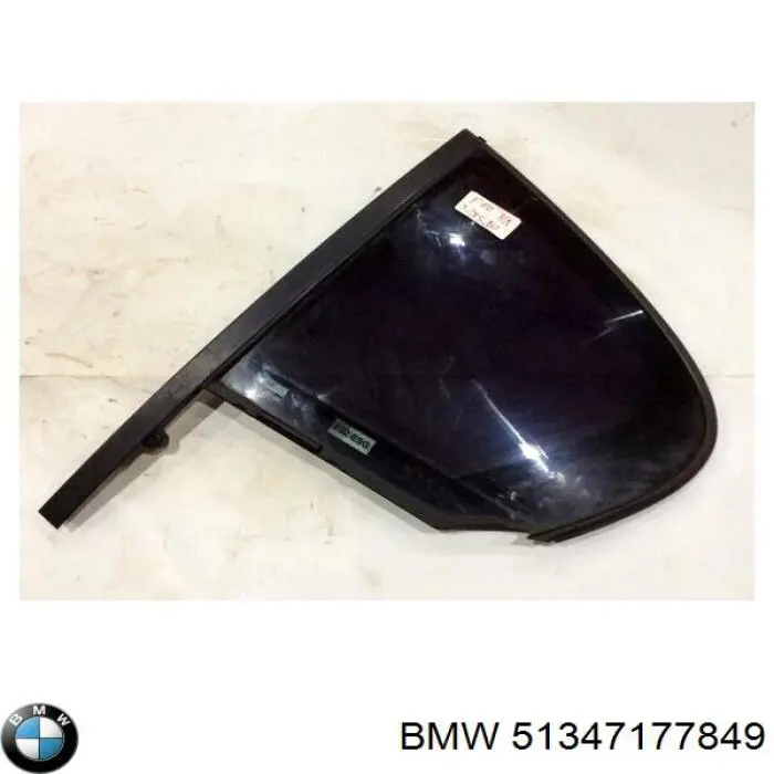 51347177849 BMW Стекло-форточка двери, задней, левой