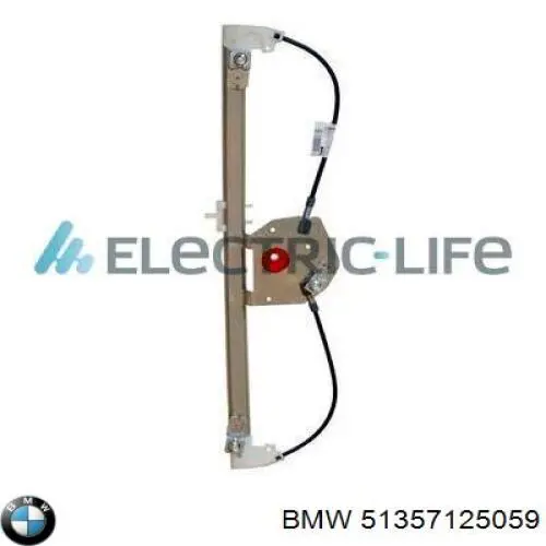 Стеклоподъемник левой задней двери BMW 51357125059