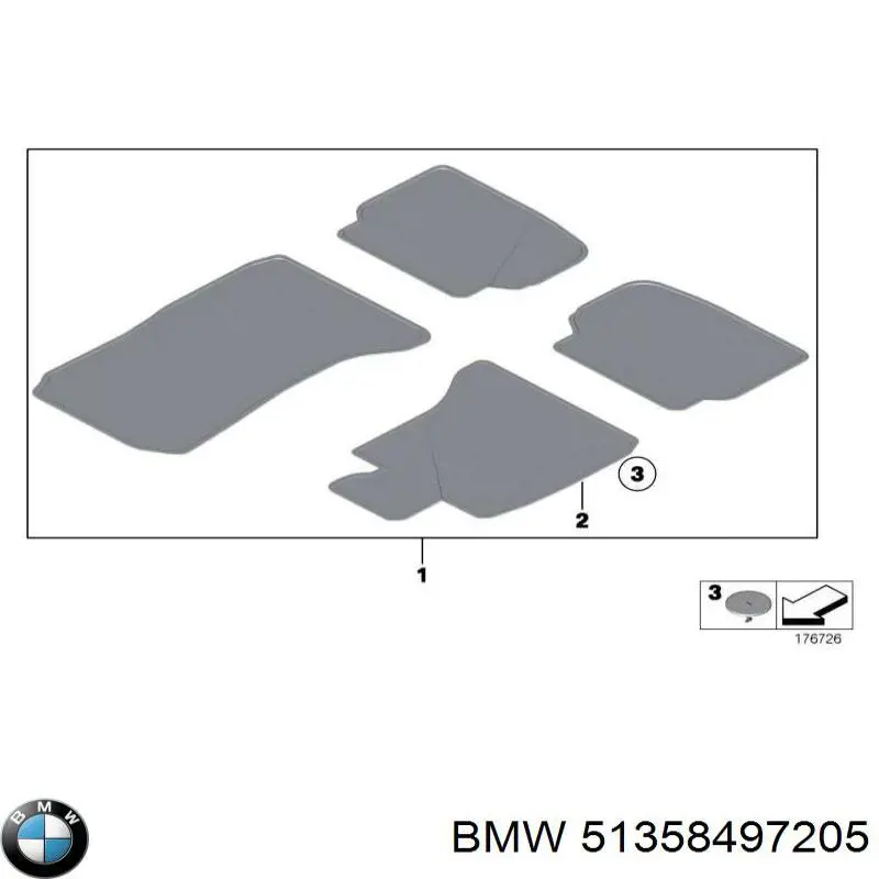 Окно (передней двери) двери BMW 51358497205 цена, от 220.94 USD
