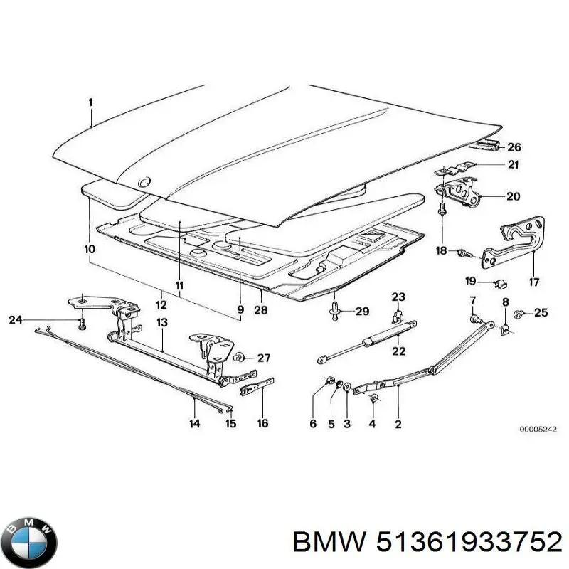Купить 51361933752 BMW 
