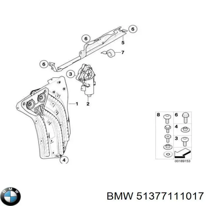 51377111017 BMW Механизм стеклоподъемника двери задней, левой