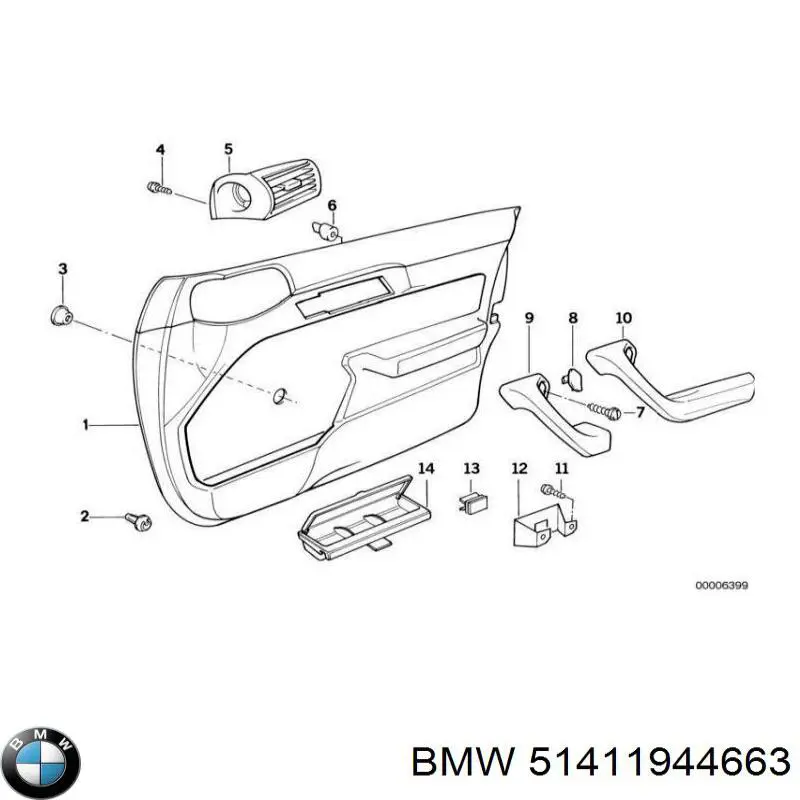 51411944663 BMW braçadeira do silenciador traseira