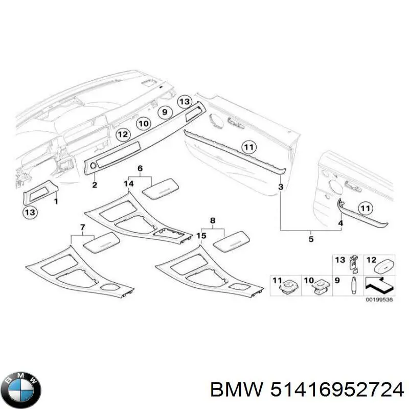 Купить 51416952724 BMW 