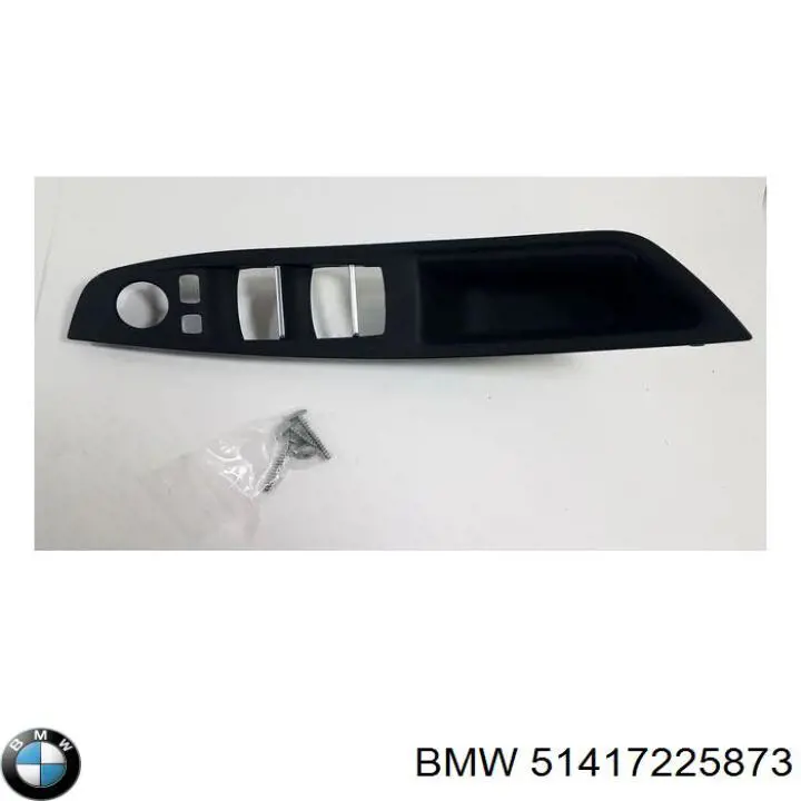 Облицовка внутренней ручки двери передней левой BMW 51417225873