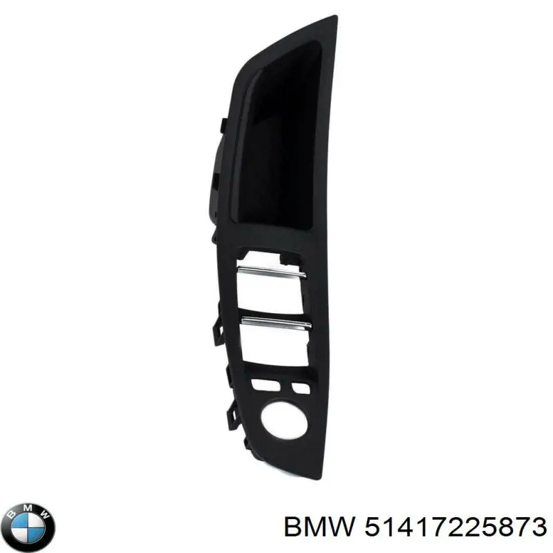 Tapón, pomo manija interior, puerta delantera izquierda 51417225873 BMW