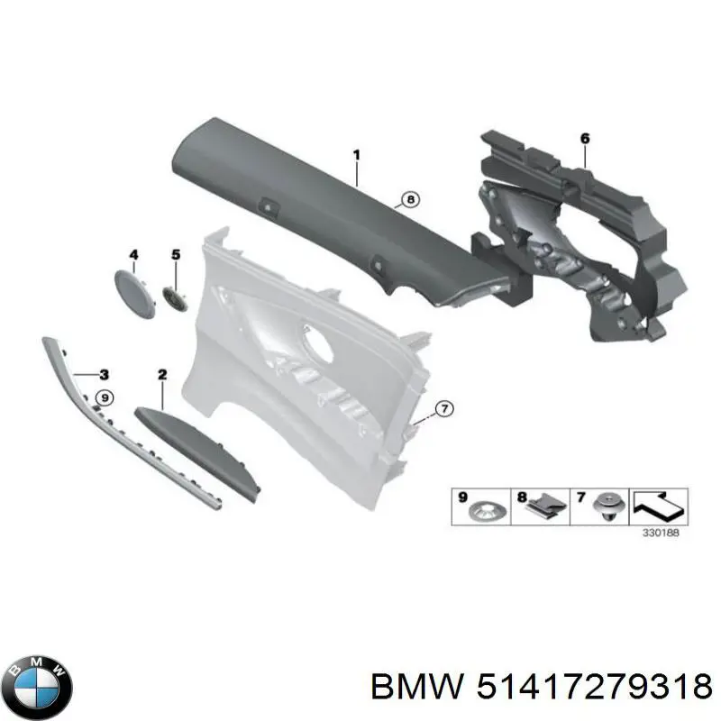  BMW 51417279318 цена, от 18.37 USD