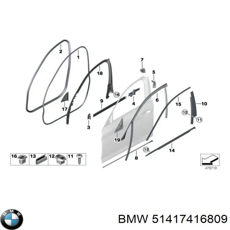  BMW 51417416809 цена, от 111.29 USD