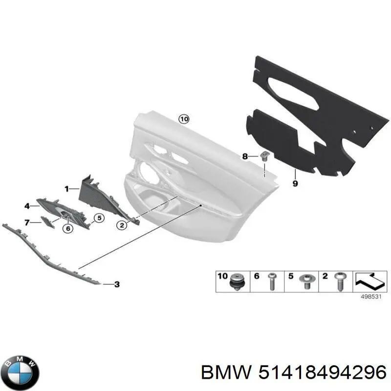 BMW 51418494296 цена, от 3.17 USD